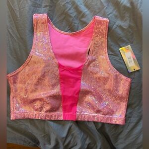 iHeartRaves Bubblegum Holo racerback top